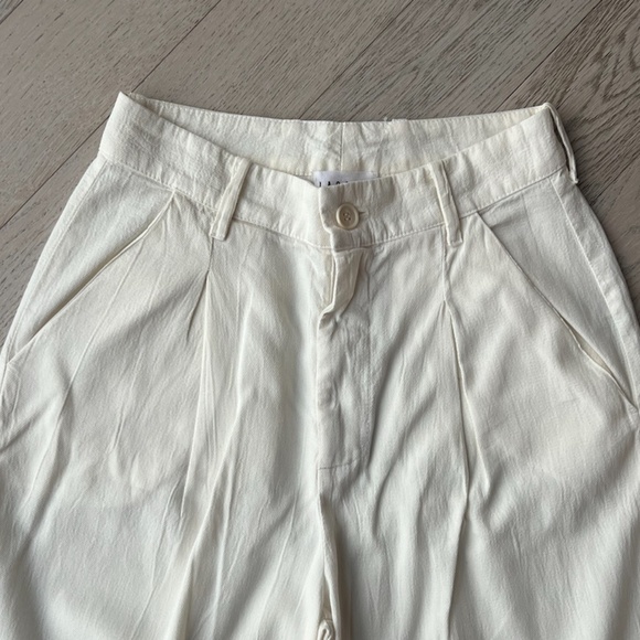 *new* LACAUSA high waisted pleated lola trousers - off-white/cream, size 2 - Picture 4 of 9